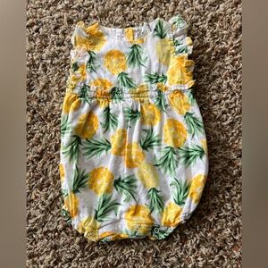 Janie and Jack pineapple romper size 3-6 months
